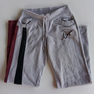 ENYCE SWEATPANTS GRAY BLACK RED VELVET SMALL